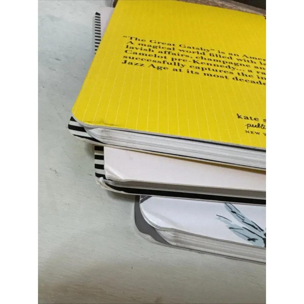 Kate Spade Spiral Journal Notebooks New With Defects Set Of 3 - Includes Emma!